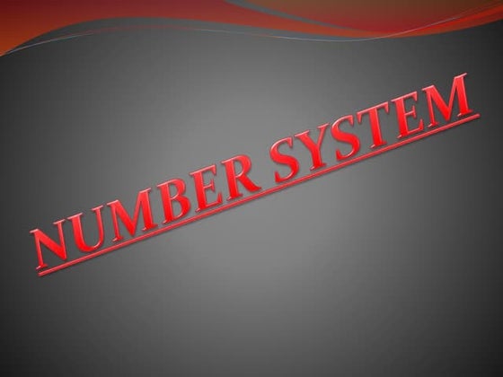 Number system