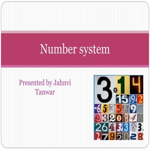 Number system | PPT