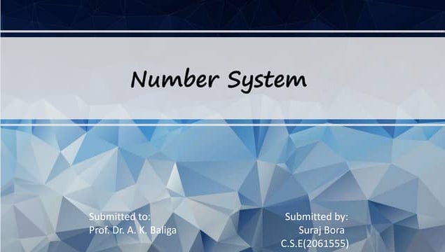 Computer Number system | PPT