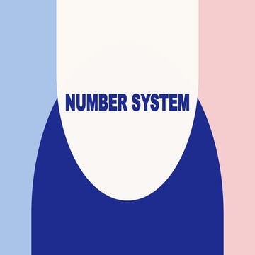 NUMBER SYSTEM.technolgy and livelihood education
