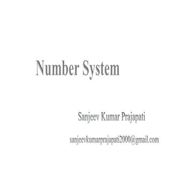 Number system 01