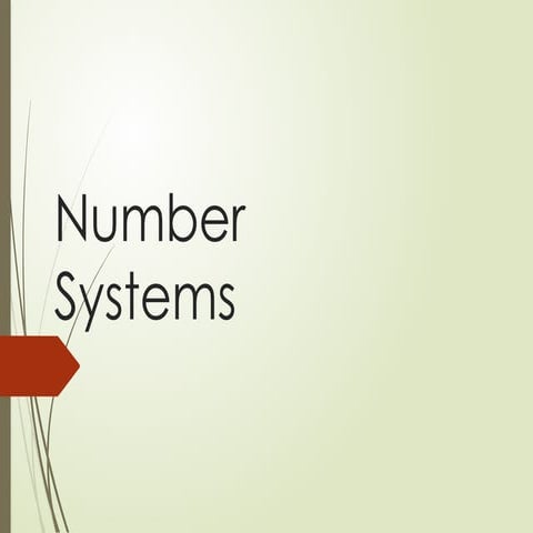 presentation on number system power point.