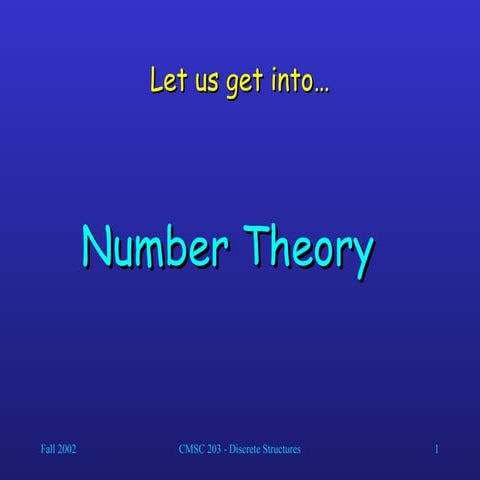 Number Theory Concepts and Topics in Number Concepts