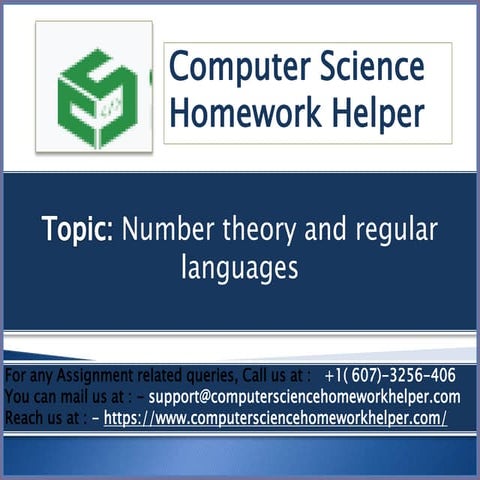 Exploring Number Theory and Regular Languages: Master Level Problem ...