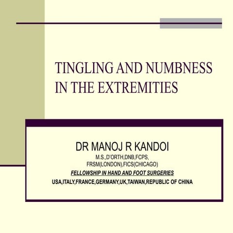 Numbness in the extremities 2