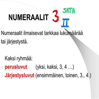 Numeraalit