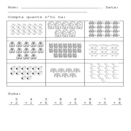 Numeració fins al 30 40 50