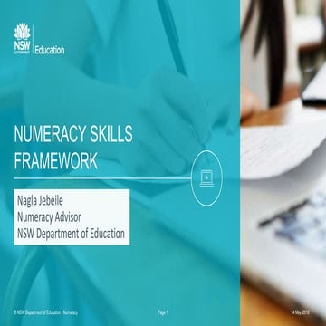 Connect with Maths ~ Numeracy Skills framework : Nagla Jebeile