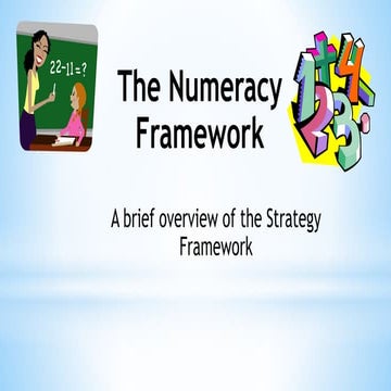 Numeracy stages