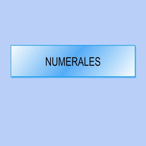 Numerales