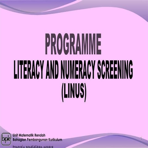 LINUS Numerasi | PPT