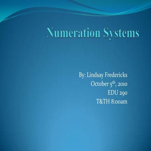 Numeration systems