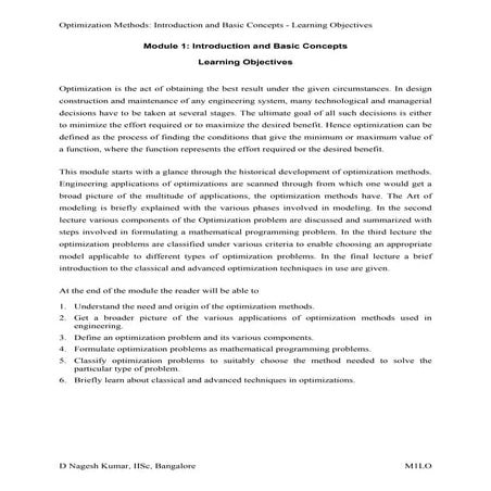 Numerical analysis  m1 learning objectives