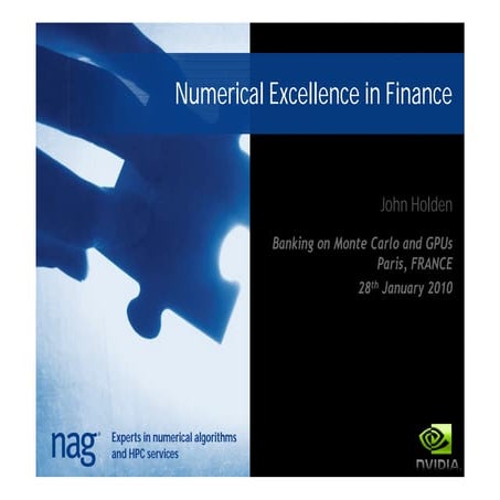Numerical Excellence In Finance N A G Jan2010