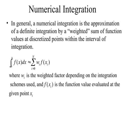Numerical hhhhhhhhhhhhhhhhhIntegration.ppt