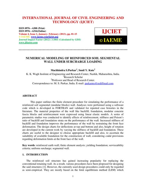 Soil sheet pile interaction part ii numerical analysis and simulation ...