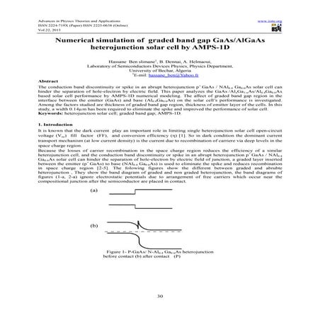 Numerical simulation of graded band gap ga as | PDF