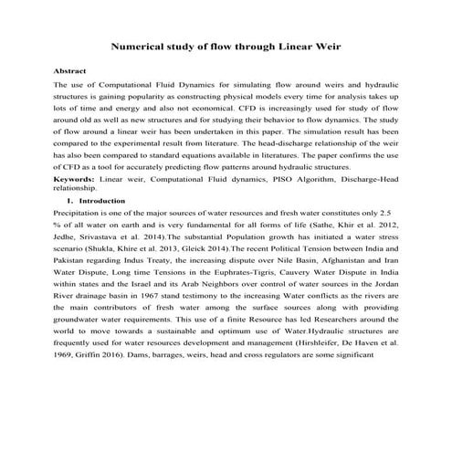 flow_through_linear_weir in analysis of the 