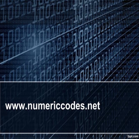 Numeric codes | PPT