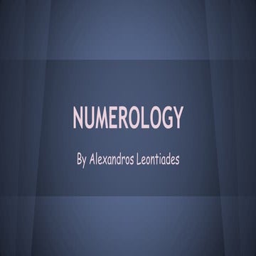 Numerology