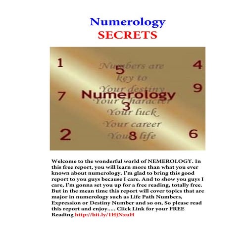 Numerology secrets
