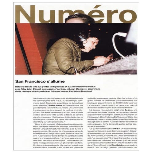 Numero Magazine page 1 of Feature