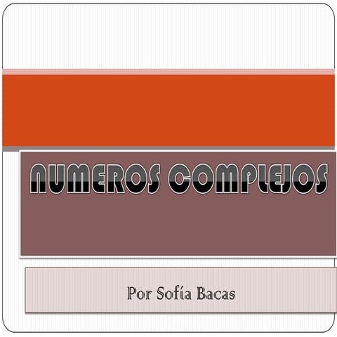 Números Complejos