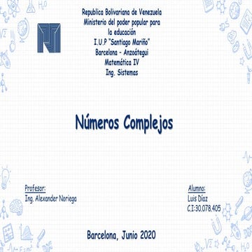 Numeros complejos