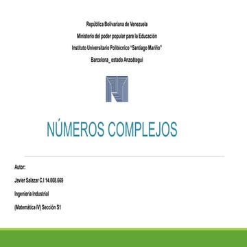 Numeros complejos javier salazar