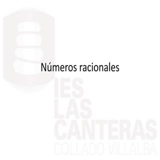 Numeros racionales