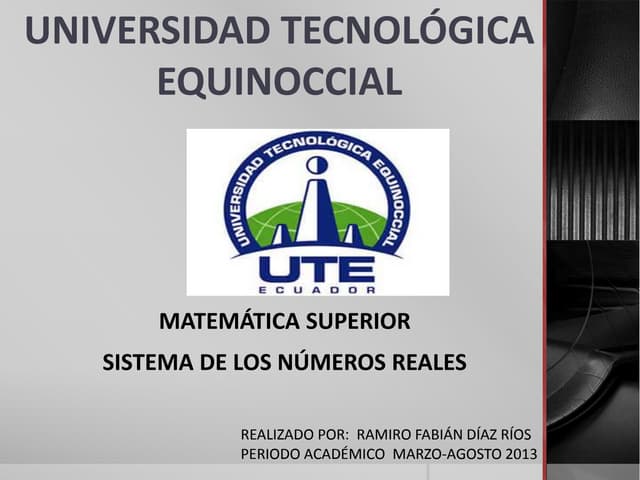 Numeros reales
