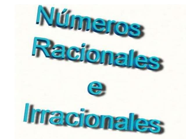 Numeros reales 