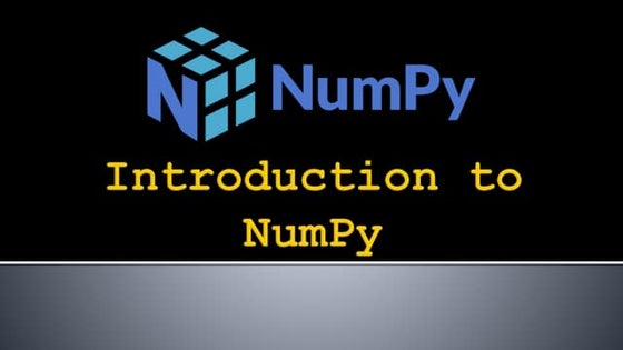 NUMPY | PPT