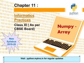 NUMPY | PPT