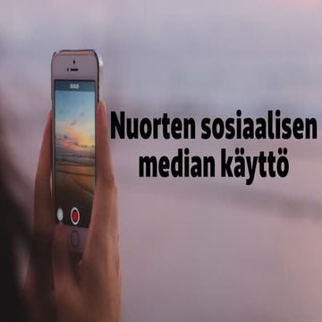 Nuorten somen käyttö ja sometrendit – Hämeenlinna 12.11.2019