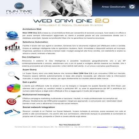 Nuova brochure crm