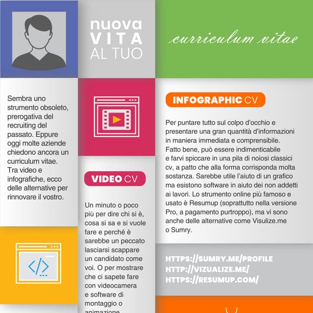Nuova vita al tuo Curriculum Vitae