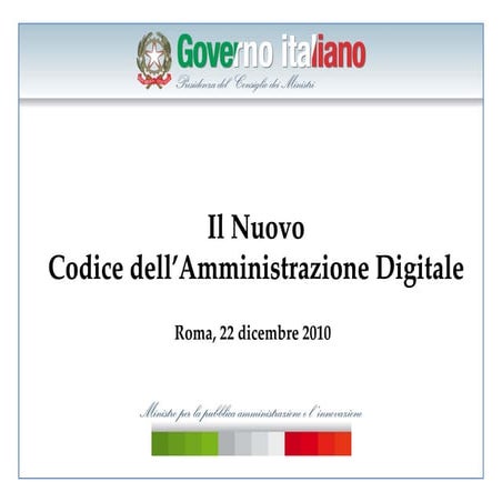 Nuovo Codice della PA Digitale