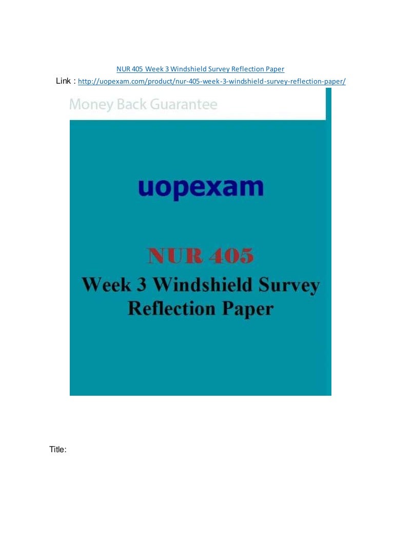 Nur405 windshield survey and reflection with table format essay 03 picture