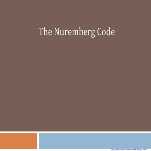 Nuremberg code