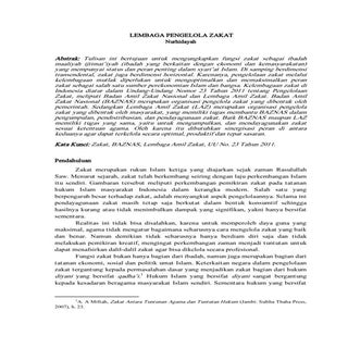 Nurhidayah; lembaga pengelola zakat