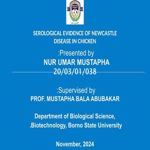 Serological evidence of Newcastle disease.pptx