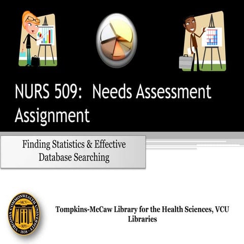 NURS 509 :  How to find Statistics /  Nees Asssessment