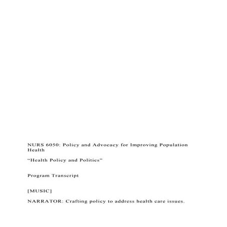 NURS 6050 Policy and .docx