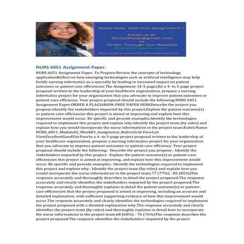 NURS 6051 Assignment.docx