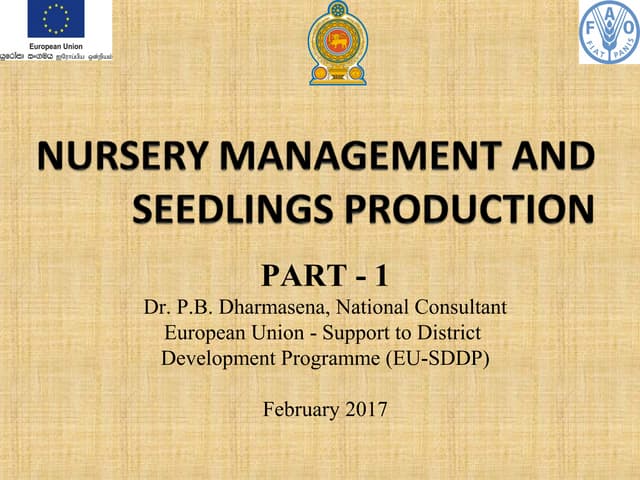 Nursery maintenance