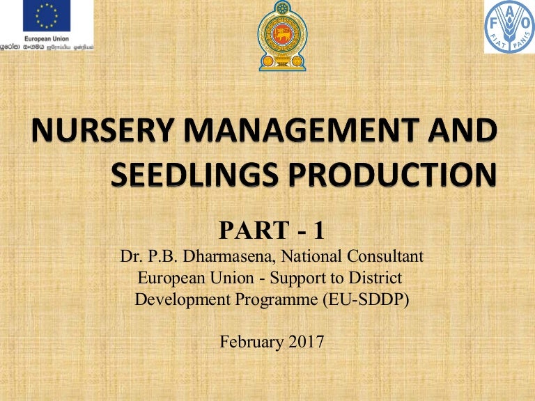 Nursery management part 1