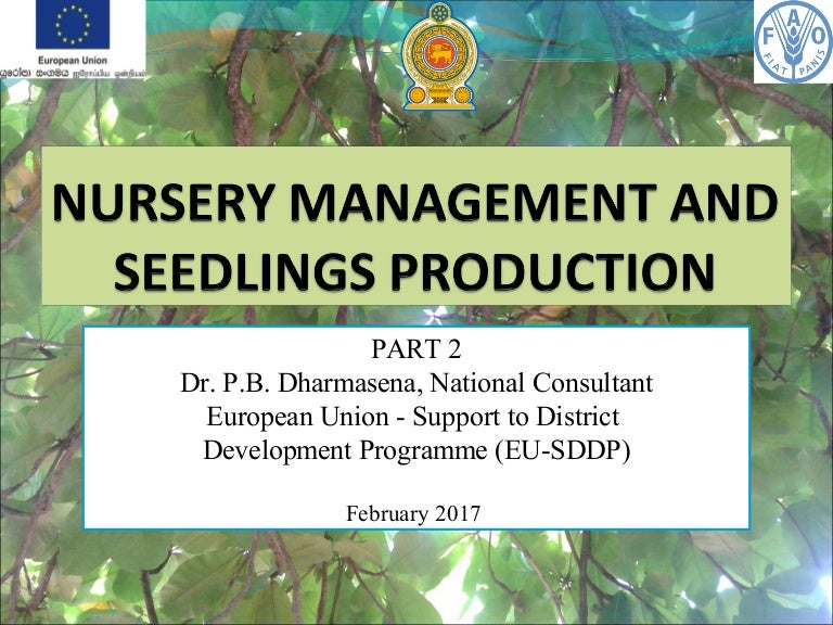 Nursery management part 2