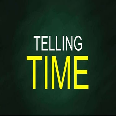 Telling Time - Hour and Half Hour