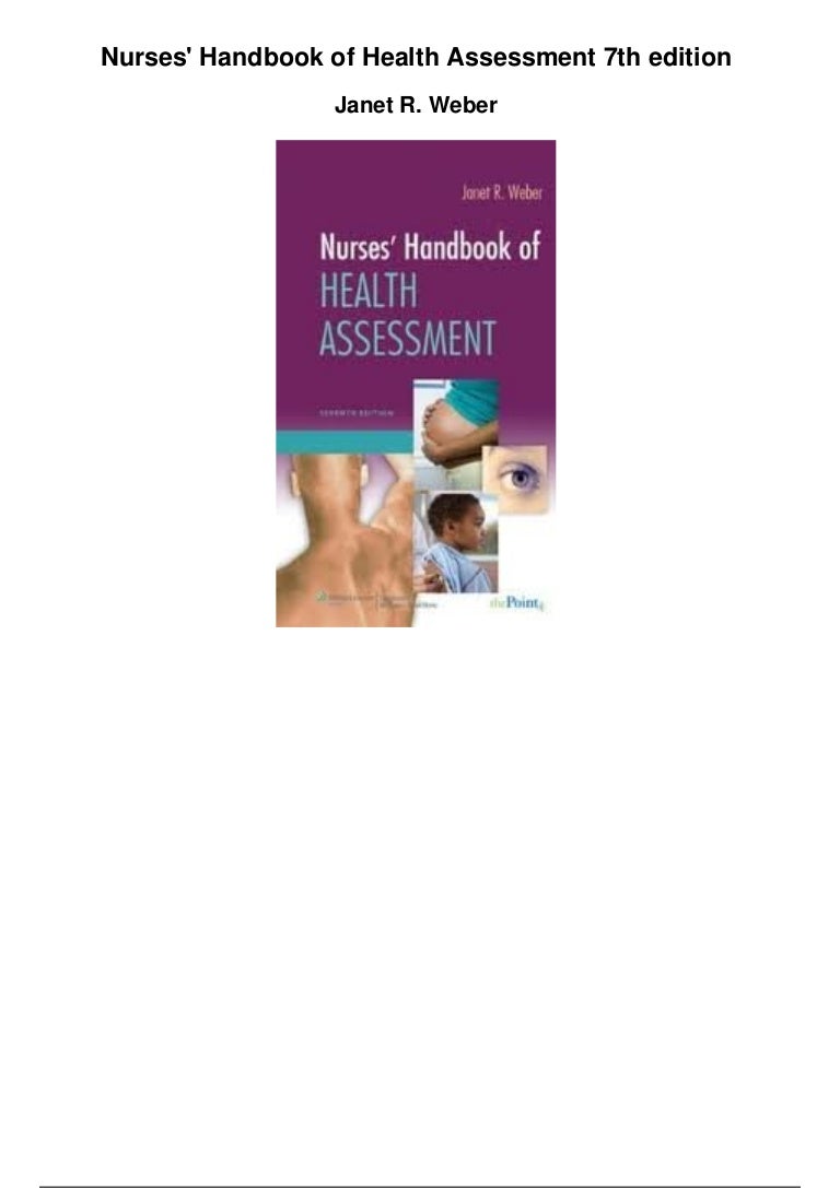 Nurses handbook of health assessment 7th edition pdf